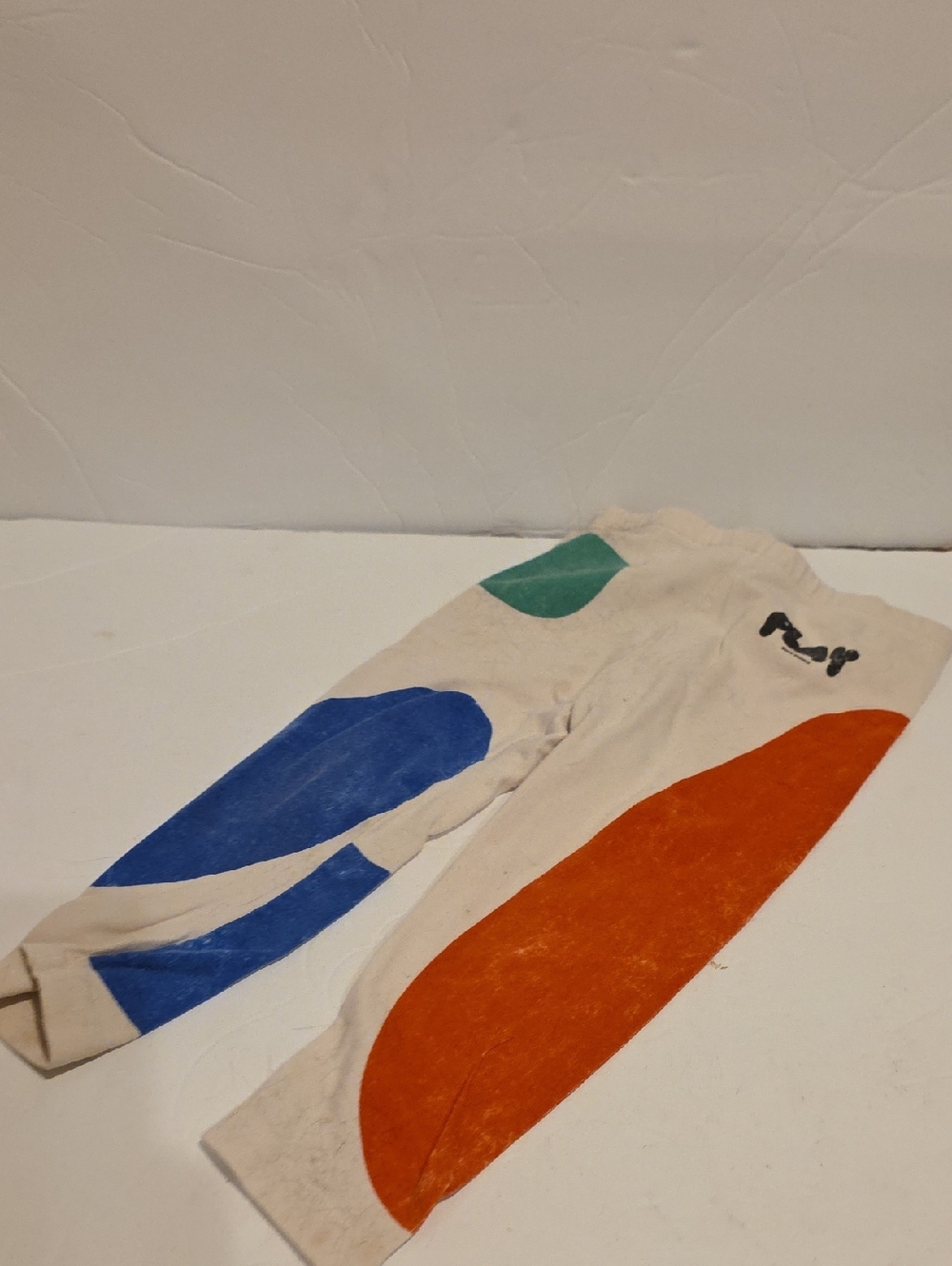 Colorblock Graphic Leggings with Blue, Orange & Teal Panels 18-24 Bobo CHOSES